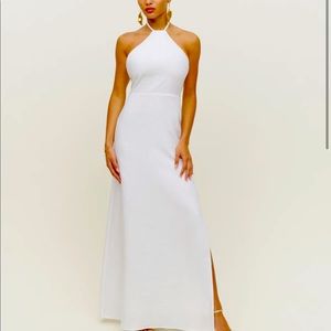 Reformation linen dress only used ONCE like new